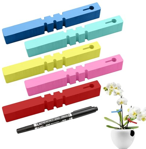 ZOCONE 400 Stück Garten Pflanzenschilder, Plastik pflanzenetiketten Schlaufenetiketten Pflanzschilder Wetterfest Einstellbar Pflanzenstecker, Namensmarker Tags für Bäume und Pflanzen im Freien (Bunt)