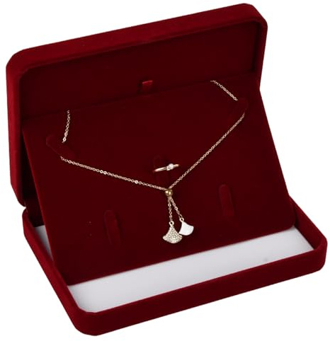 Wisebom Velours Bijoux Ensemble Boîte, Ensemble de bijoux Pelucheux V elours E nsemble de Bijoux Boîte Coffret Cadeau en velours pour b ijoux Pendentif D'Emballage