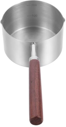 KICHOUSE Poêle à Frire Antiadhésive Multifonctionnelle 250 Ml En Acier Inoxydable 304 Poignée Anti-brûlure Cuisine Quotidienne Et Repas Partagés