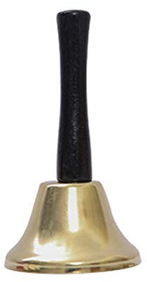 DDG EDMMS Cloche de Noël en Métal Or, Cloche de Décoration Suspendue Classique pour Noël