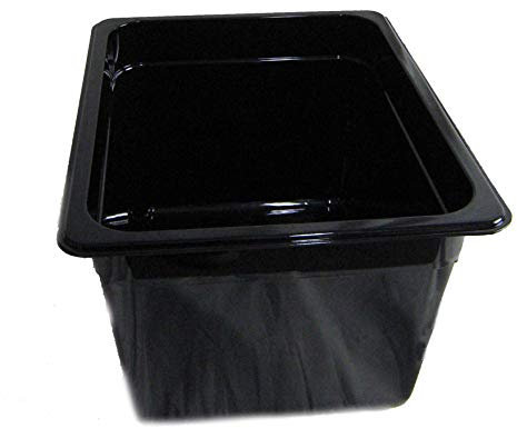 airbrush-city GN 1/2 Gastronormbehälter GN-Behälter 12,5 Liter Tiefe 200mm Kunststoff schwarz