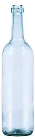 Apistore Bouteille en verre blanc pour vin BORDOLESE Expo 75 cl - Bouche Liège - 12 pcs