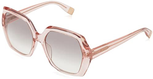 Furla Damen Sfu620 V Sonnenbrille, Shiny Transp.pink, 54