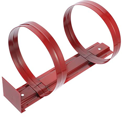 DOITOOL Support d'Extincteur Mural en Fer Support Fixe pour Extincteur Crochet Mural Étagère de Montage Sangle Compatible Extincteur 2 Kg Installation Facile pour Maison Bureau Garage