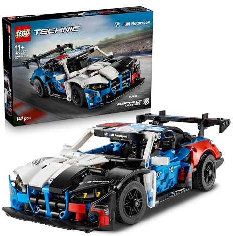 LEGO Technic Auto da Corsa BMW M4 GT3 EVO Giocattolo - Kit di Modellismo con Macchina con Motore V6, Sterzo e Porte Apribili - Regalo da Gamer per Ragazzi da 11 Anni Appassionati di Motorsport - 42226