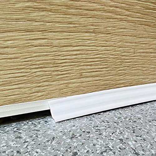 ZZLQIAN 2.9Meter Flexible Dichtungsleiste Selbstklebender Zauberstab - Modernen Design,Stuck Zierprofil,Zierleiste für Fliesen Arbeitsplatte Wandecken Sockelleisten Fußleiste Boden kanten Weiß