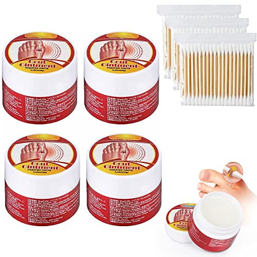 Yagerod Urigone Heilsalbe Für Gicht, Creme Zur Linderung Von Ballenschmerzen, Creme Zur Linderung Von Ballensteifigkeit Und Zur Linderung Von Gichtschmerzen (4Stück, 10g)