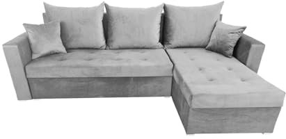 Ecksofa Geschmack in schönem Grau