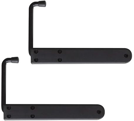 Kit Ferma Imposte in Plastica FP14 – Set da 2 Ganci Fermapersiana | Colori: Bianco, Nero, Verde (Nero)