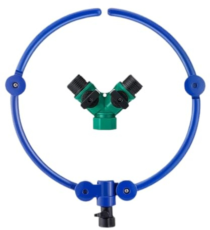 ZHUMCCY Anello per Irrigazione - Di Irrigazione Per Piante - Irrigatore Regolabile 360 Gradi Per Aiuole Arbusti Piante Da Esterno Giardino