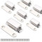 Schrankmagnete Mousike Schranktürverschluss für Küche Badezimmerschrank Kleiderschrank Schrankverschlüsse Schranktür Schubladenriegel (Silber 6er Pack)