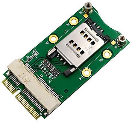 HLT Mini PCI-E Adapter with SIM Card Slot for Module to Motherboard Mini PCI-E Interface
