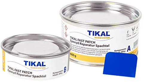Tikal Fast Patch/Epoxy Filler/Epoxy Filler | 600 g | For Above and Underwater Including Wood, Steel, Aluminium
