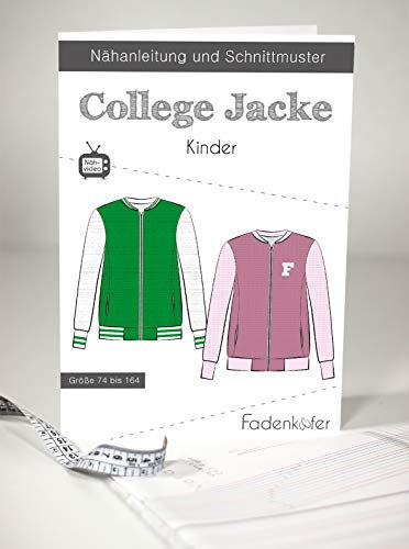 Fadenkäfer Papierschnittmuster College Jacke Kinder