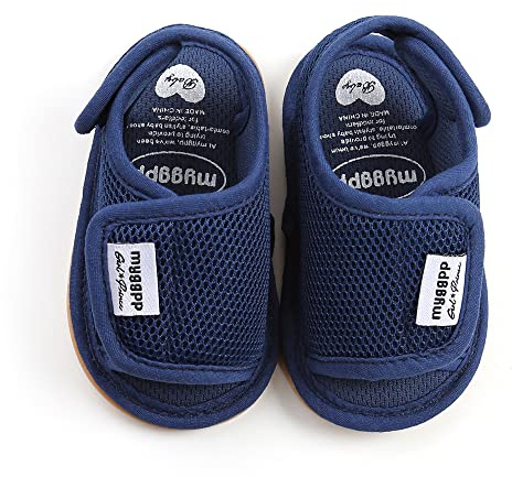 Baby sandaler spädbarn flickor pojkar första promenadskor halkfri sula prewalkers sommar öppen tå sandaler skor
