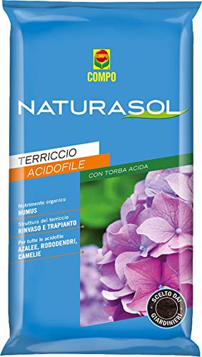 COMPO Naturasol Acidofile, Terriccio per Acidofile, Con Torba Acida, Sacco 40 L