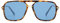 SOJOS Retro Sonnenbrille für Damen Herren,Polycarbonat Linse, Trendy Rechteckige Sonnenbrille 90er Jahre Schatten SJ2229 Brown Tortoise Blue