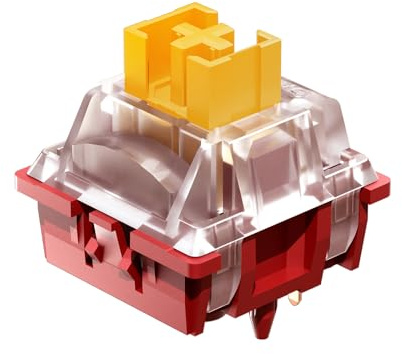 GK GAMAKAY Phoenix - Interruptor de teclado lineal silencioso con difusor LED para teclado mecánico retroiluminado, interruptores prelubricados de 5 pines para bricolaje (interruptor Phoenix V2, 70