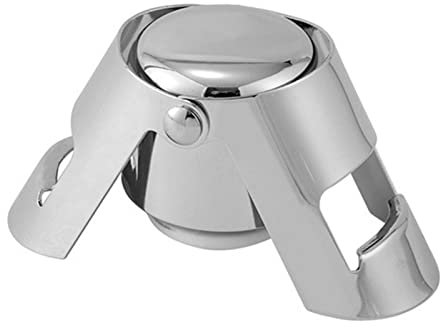Steel Champagne Stopper Sealer for Champagne Cava Prosecco Sparkling with A Wine Built-in L7G4 Pump Pressure