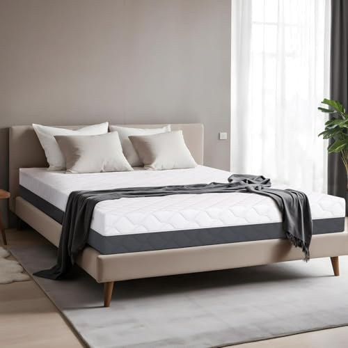 TANHK Materasso Matrimoniale 160x200 cm, Altezza 20 cm | 100% Waterfoam | Made in Italy | Fodera Sfoderabile e Lavabile | Ortopedico ed Ergonomico | Alta Traspirabilità | Anallergico e Antiacaro