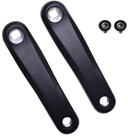 Alps2Ocean Bras de manivelle à trou carré pour vélo électrique, 127 mm/140 mm/152 mm/160 mm/165 mm/170 mm/175 mm en alliage forgé 6061 pour vélo électrique, moteur moyen, couple
