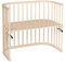 babybay Maxi extra großes Beistellbett aus massivem Buchenholz/Kinderbett Höhe stufenlos verstellbar & umweltfreundlich/mitwachsendes Babybett (beige lackiert)