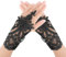 Lusofie Kurze Fingerlose Handschuhe Damen Elegante Formelle Teeparty Spitzenhandschuhe Schwarz Brautbankett Abschlussballkleid Opernspitze Weiche Atmungsaktive Party Brauthandschuhe