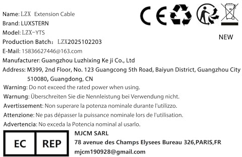 Steckdosenleiste - 3680W Doppelstecker Steckdose für Küche Büro - Weiß 1.8m - jhghjuy1.8