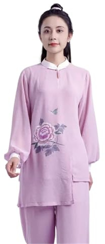 Women's Martial Arts Clothes Tai Chi Uniform Kung Fu Performance and Competition Costume Traditional for Men & Women(XL)