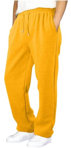 2026-Generisch Pantalon de jogging pour garçon et fille, coupe large, jambe droite, taille haute, avec poches