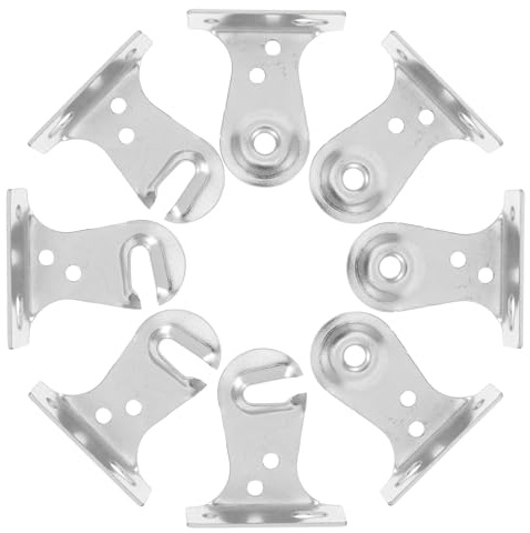 Angoily Soportes para Persiana Enrollable Exterior de Metal con Tornillos 8 Pares 8 Soportes Montaje Resistente y Anticorrosión para Ventanas Herrajes para Cortinas Enrollables