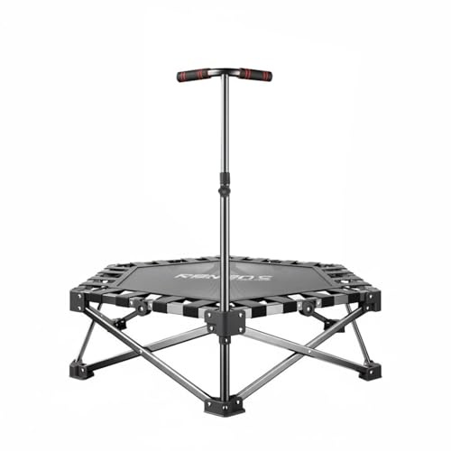 YWMJZEU Tappeto Elastico Pieghevole Antiscivolo Mini Trampolino da Interno Silenzioso Mini Trampolino da Fitness per Adulti