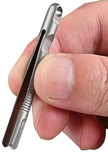 5 pinces à épiler en titane | Pince à épiler Porte-clés | Gadgets d'extérieur Pincettes à pince à épiler pour femmes et hommes Zcsxk