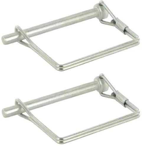 cyclingcolors 2x Perno di Bloccaggio Spine a scatto perni a sgancio rapido molla acciaio anello copiglie tagliaerba tosaerba trattore, 9,7mm x 60mm