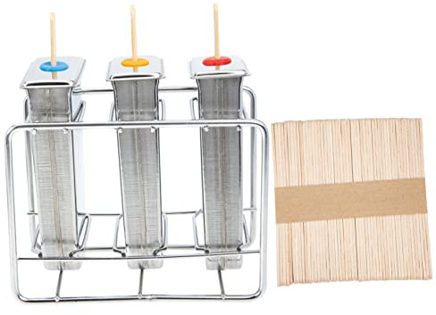 OFFSCH Juego De Moldes Para Helado De Acero Inoxidable Moldes Caseros Reutilizables Máquina Para Hacer Hielo