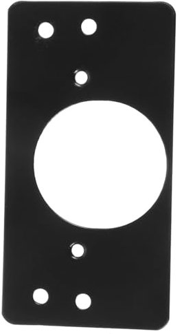 Mikikit 2 Piezas Placa De Reparación De Bisagras Reparar Lámina Fijación Puerta Placa De Copa De Bisagra Bisagras Ocultas Del Gabinete Black Acero Inoxidable