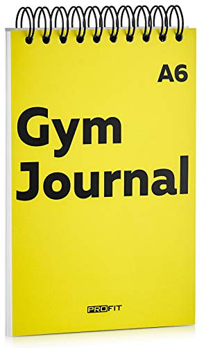 Gym Journal by ProFit – 128 Workouts, A6 (4 x 6 inches), 140 Pages, Wire-bound - Exercise Log Book Designed by Professionals to Get Things Done – Easy to Use Fitness Planner