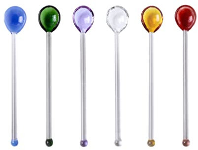 Cucchiaio da dessert in , cucchiaio da caffè Swizzle Sticks , cucchiaino da tè per latte macchiato, yogurt, cucchiai per cucina, casa, ristorante, caffè, 6 pezzi