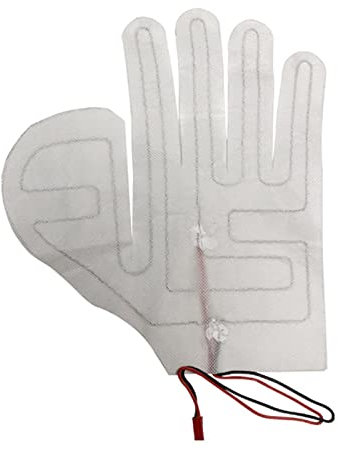 Bexdug Fünf-Finger-Handschuh-Heizfolie - Handschuh-Heizfolie - Verbundfaser-Temperatureinstellschalter USB-Elektroheizfolie für beheizte Handschuhe