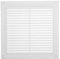 Vent Systems 150x150 mm Weiße Lüftungsabdeckung – flache, quadratische Lüftungsschlitze – Integrierter Insektenschutz – HVAC-Lüftungsöffnungen für Badezimmer, Heimbüro