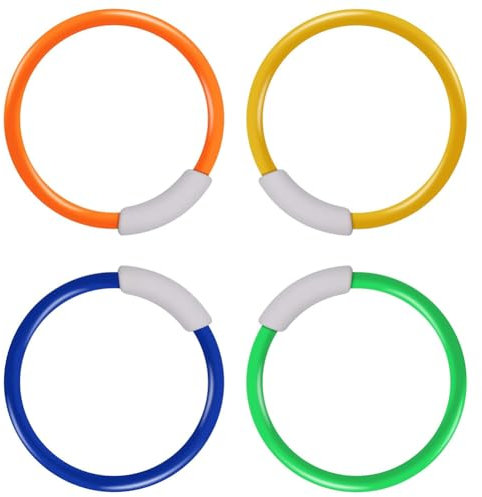 Tauchspielzeug für Kinder, Unterwasser Tauchringe, 4 Stück Tauchspielzeug für Kinder, Pool-Tauchspielzeug, Wasserspielzeug Kinder Outdoor, Tauchringe Poolparty Geschenk für Kinder Jungen Mädchen