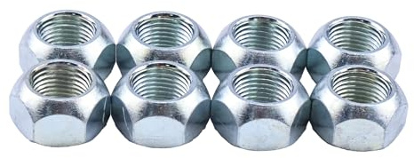 JEENDA 8Pcs Lug Nuts 8 x 5/8 Compatible with 5/8 Stud Trailer axle hub Dually & 17.5 Wheel w/Ring for 7k,8k,10k, 12k Axles with 5/8 Studs
