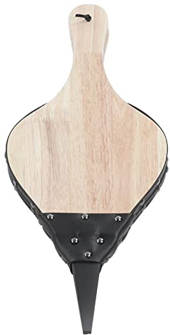 AMAKO Fuelle para Chimenea, operación Manual, Madera Maciza Duradera, Cuero Resistente al Calor, soplador de Fuego ampliamente Utilizado para Barbacoa, Chimenea de Acampada