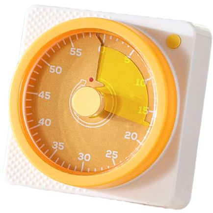 Sveglia da cucina, 60 minuti, orologio meccanico magnetico silenzioso, timer da cucina, per insegnanti, lavarsi i denti, scuola, casa, casa, frigo, allenamento