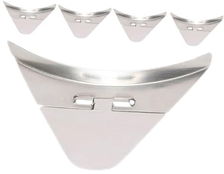 MOLUCKFU Tapa Antisalpicaduras para Hervidor Eléctrico de Acero Inoxidable, 5 Unidades Triangulares, Tapa Vertedora Térmica para Hervir y Conservar Agua, Accesorio para Cocina Doméstica
