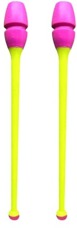 predolo 2 bâtons de Gymnastique, équipement d'entraînement de Gymnastique, Longueur 13,78 Pouces, connectables, Rythmique, Style F