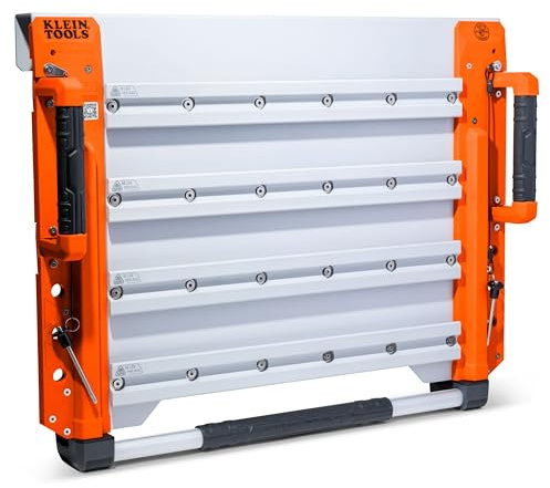 KLEIN TOOLS BC700WA LiftPro 24-Inch Wall Mount System, Heavy-Duty Modular Tool Organization with Four Interior and One Exterior Rail, 50-Pound Capacity Per Rail For Man Lift and Scissor Lift