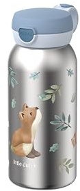 Mepal - Isolerad Flaska med Flipplock Campus - Locket Öppnas med en Knapptryckning - Håller Drycker i Temperatur Hela Dagen - För Kolsyrade Drycker - 500 ml - Forest Friends