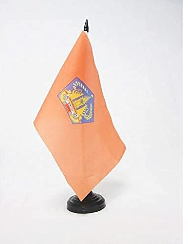 AZ FLAG Bali Table Flag 5'' x 8'' - Bali in Indonesia Office Decoration 100% Polyester 21 x 14 cm - Mini Desk Flag with Pole and Black Plastic Base