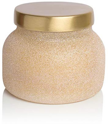Capri Blue Signature Glam Jar Candle - Long Lasting Soy Wax Blend - Glitter Candles for Home Scented with Luxury Holiday Scents (Pumpkin Dulce, 19 oz)
